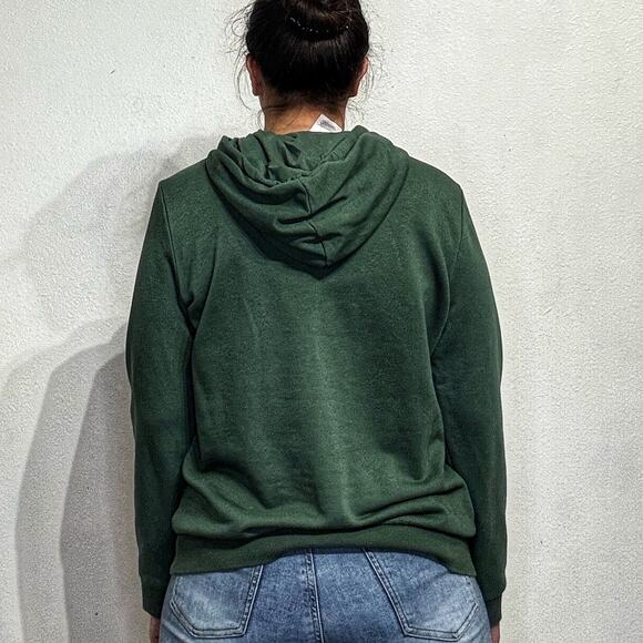 Adidas Green Hooded Sweater Sz L - Picture 10 of 12